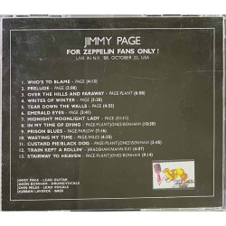 Page Jimmy 1988/1991 BEECH-MARTEN 006 For Zeppelin Fans Only! CD Begagnat