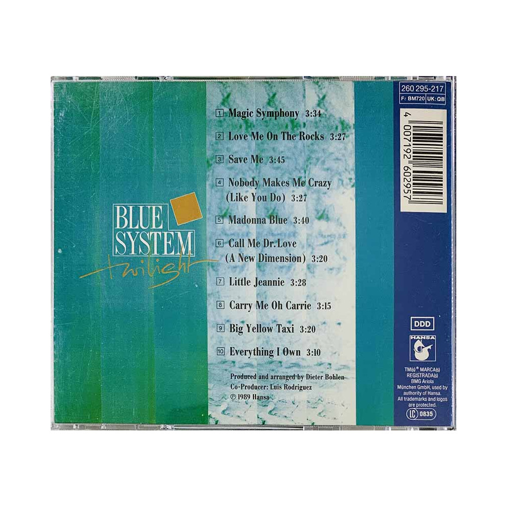 Blue System Twilight - Käytetty CD