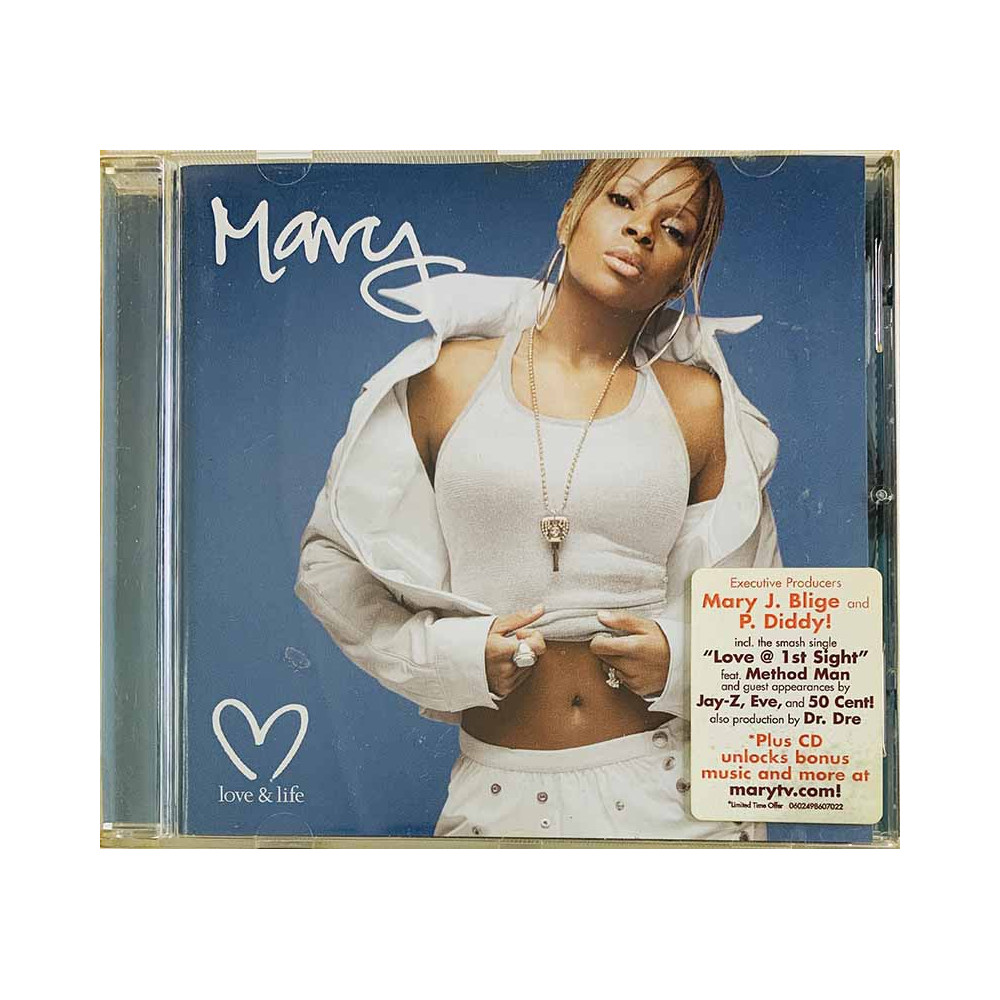 Blige Mary J. CD Love & Life  kansi EX levy EX Käytetty CD
