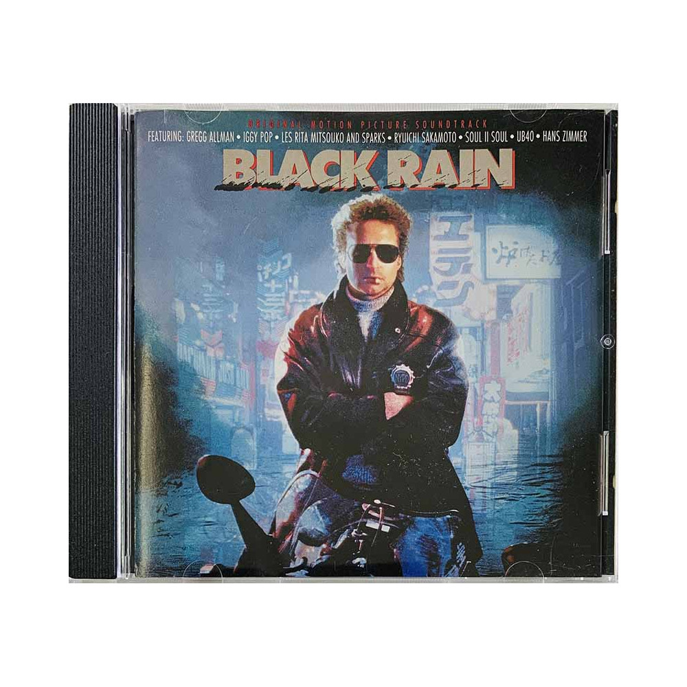 Hans Zimmer, Iggy Pop, Gregg Allman ym. 1989 91292-2 Black Rain soundtrack CD Begagnat