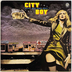City Boy LP Young men gone west  kansi EX levy EX Käytetty LP