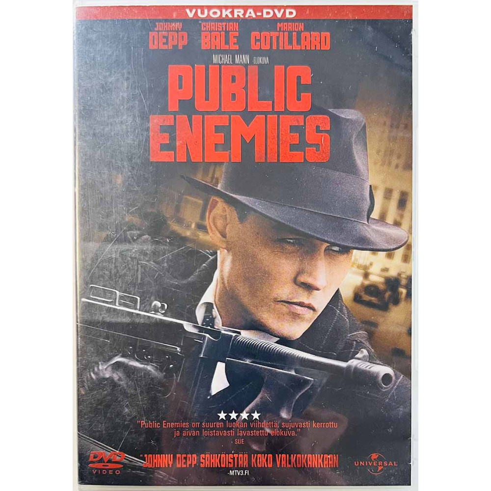 DVD - Elokuva DVD Public Enemies  kansi EX levy EX Käytetty DVD