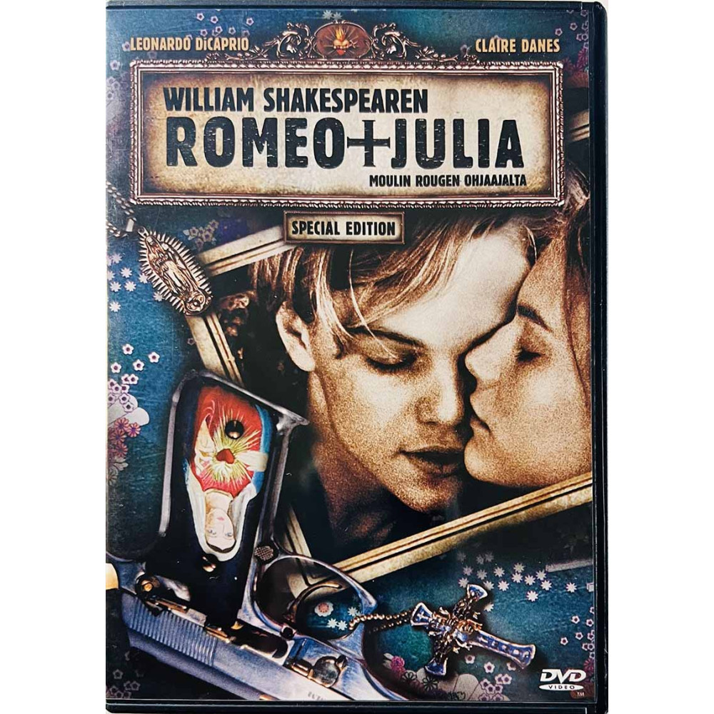 DVD - Elokuva DVD William Shakespearen Romeo +Julia  kansi EX levy EX Käytetty DVD