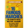 Band of Royal Military Academy: 16 Famous Marches kansipaperi EX , musiikkikasetin kunto EX käytetty kasetti