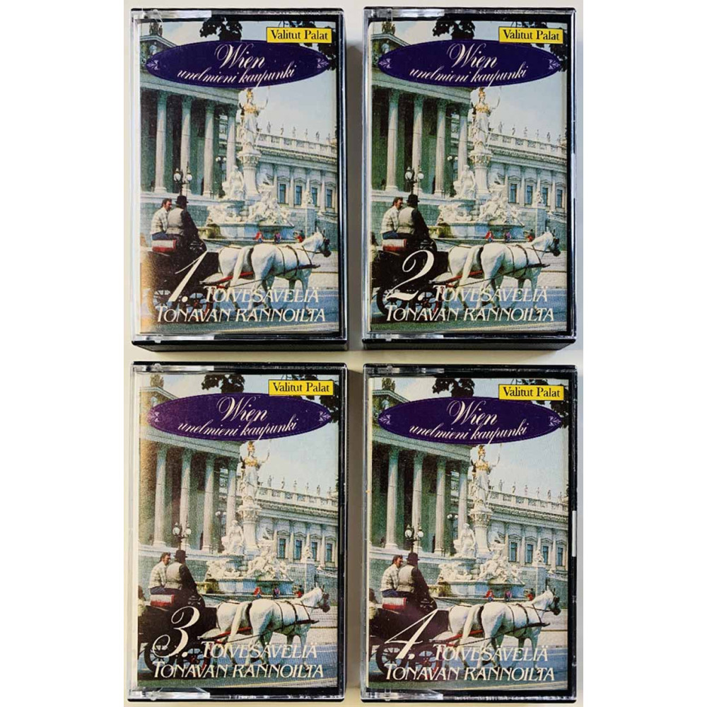 Wienin Filharmonikot, Anton Paulik ym. 1986 V 85009 VV 2/1-2/4 Toivesäveliä Tonavan rannoilta 4 kasettia c musikkassett