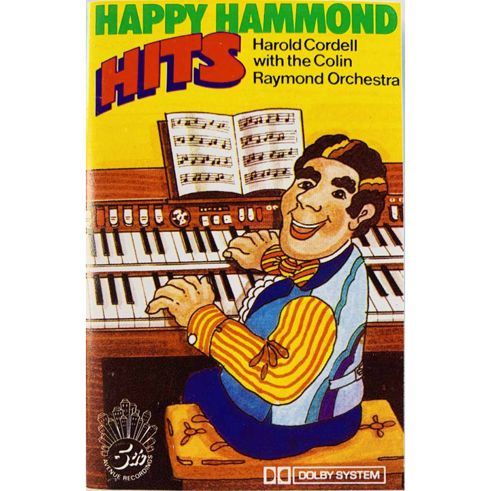 Harold Cordell: Happy Hammond Hits kansipaperi EX , musiikkikasetin kunto EX käytetty kasetti