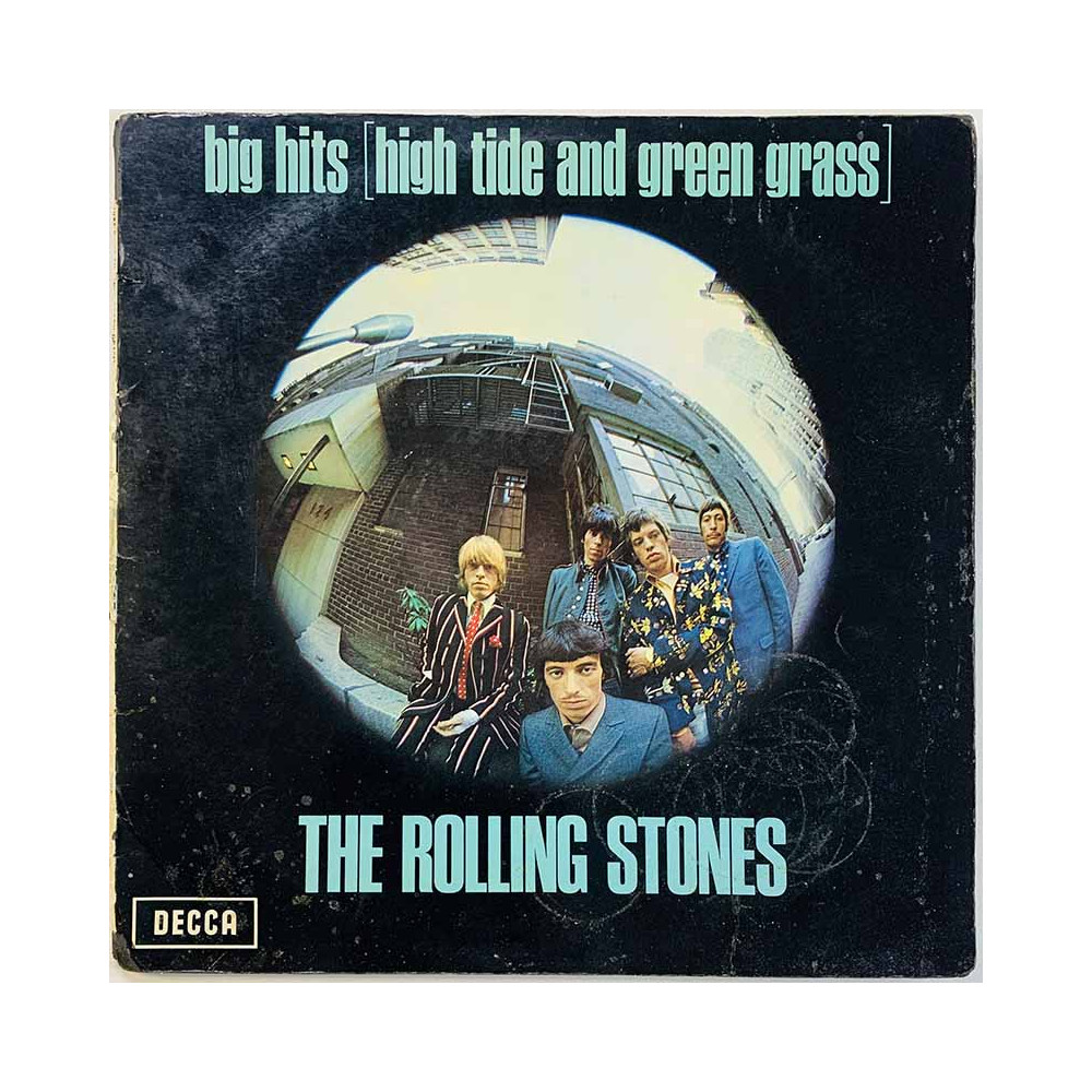 Rolling Stones LP Big hits (high tide and green grass)  kansi G levy F Käytetty LP
