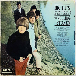 Rolling Stones LP Big hits (high tide and green grass)  kansi G levy F Käytetty LP