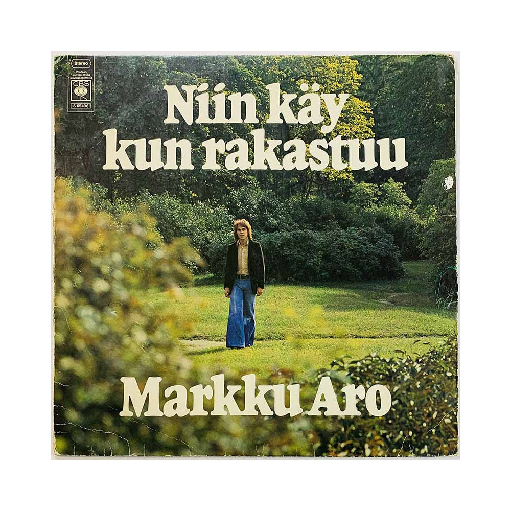Aro Markku LP Niin käy kun rakastuu  kansi VG- levy G Käytetty LP