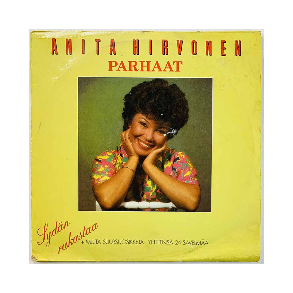 Hirvonen Anita LP Parhaat 2LP  kansi G levy EX- Käytetty LP