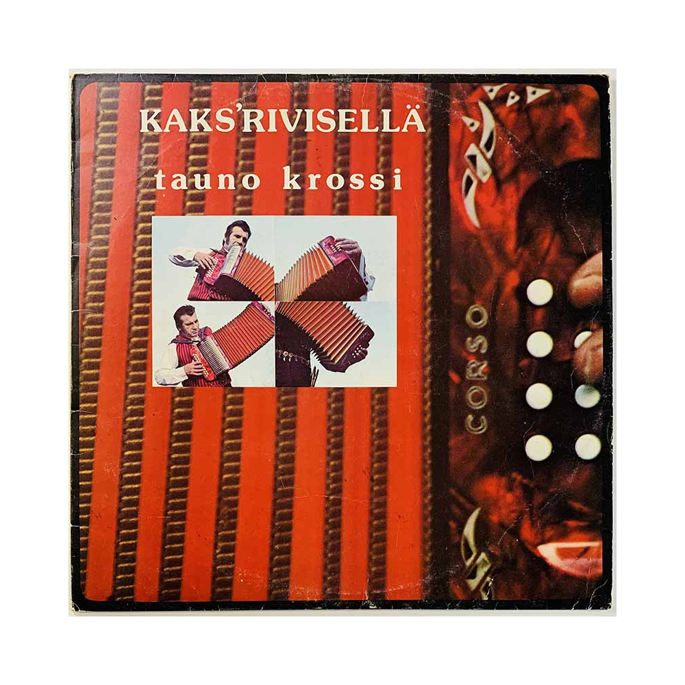 Krossi Tauno LP Kaks'rivisellä  kansi VG levy VG+ Käytetty LP