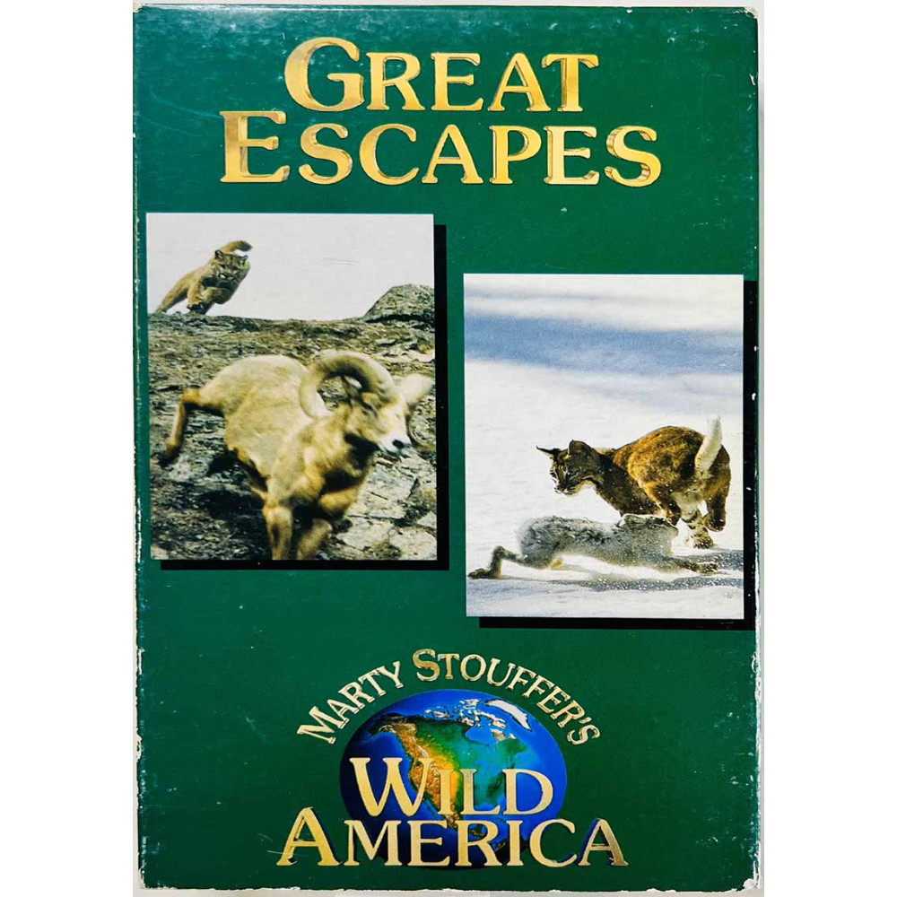 VHS-videokasetti: Wild America - Great escape kansipaperi VG , kasetin kunto EX VHS video
