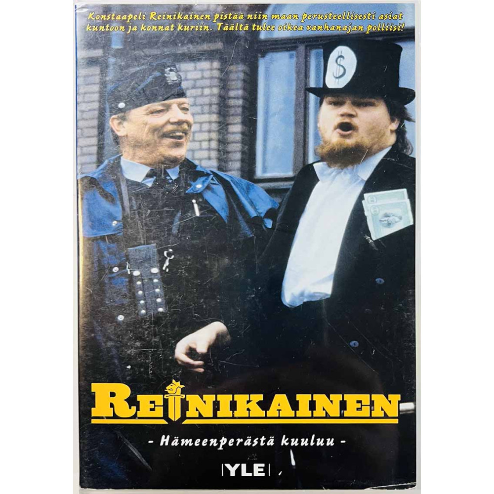 VHS-videokasetti: Reinikainen - Hämeenperästä kuuluu + 3 muuta kansipaperi EX- , kasetin kunto EX VHS video