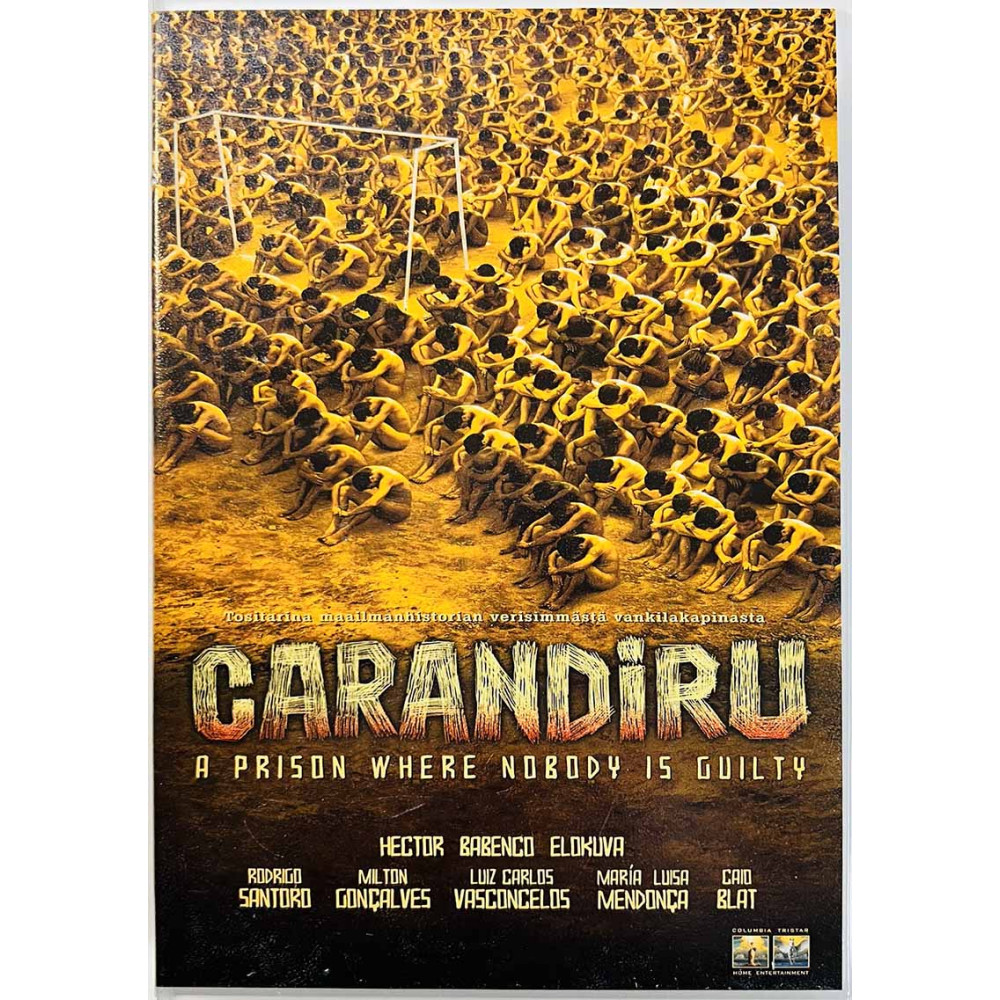 VHS-videokasetti suomitekstitys: Carandiru - tositarina vankilakapinasta kansipaperi VG+ , kasetin kunto EX VHS video