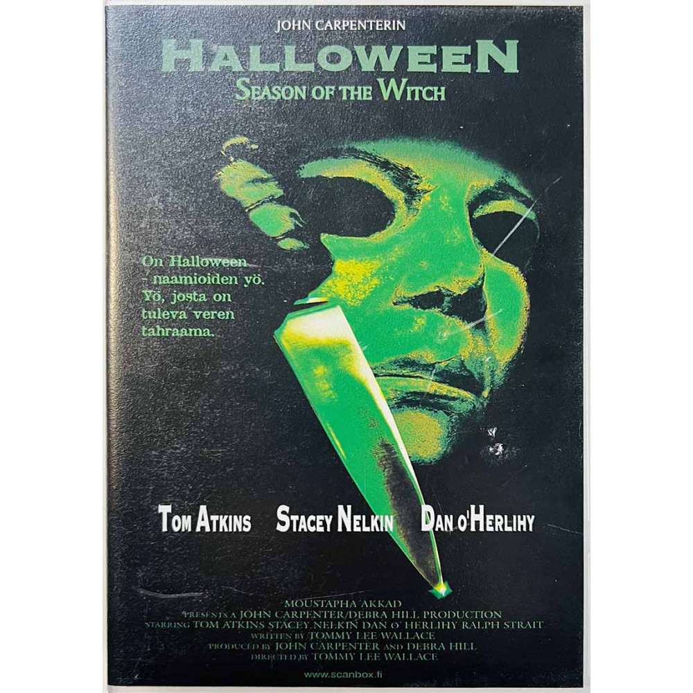 VHS-videokasetti suomitekstitys: Halloween III - Season of the Witch kansipaperi EX , kasetin kunto EX VHS video