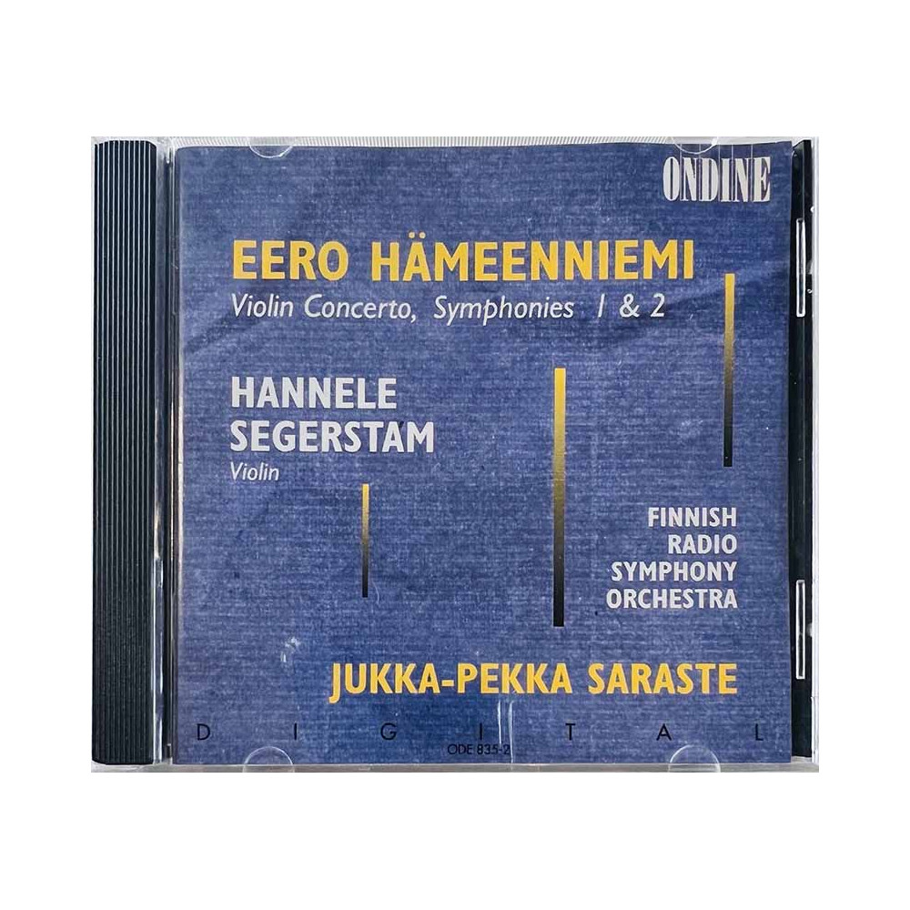 Hämeenniemi Eero - Hannele Segerstam CD Violin Concerto, Symphonies 1 & 2  kansi EX- levy EX Käytetty CD
