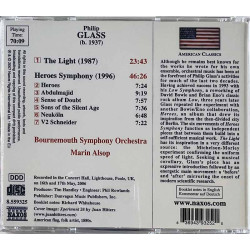 Glass Philip CD Heroes Symphony, The Light  kansi EX- levy EX Käytetty CD