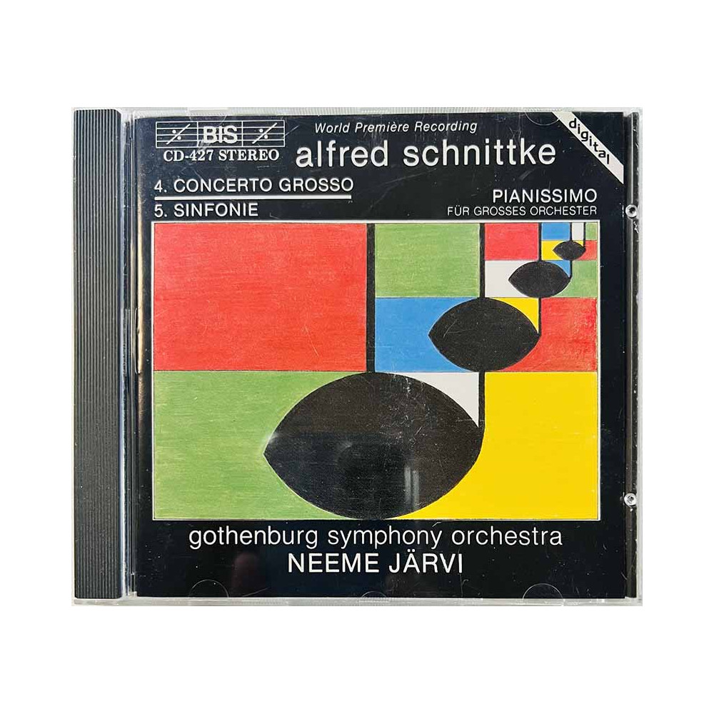 Schnittke Alfred, Gothenburg Symphony O. 1988 BIS-CD-427 4. concerto grosso - 5. sinfonie; pianissimo CD Begagnat
