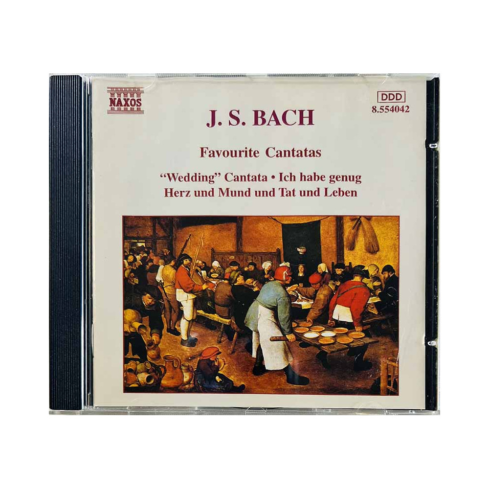 Bach Johann Sebastian CD Favourite Cantatas  kansi EX levy EX Käytetty CD