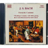 Bach Johann Sebastian CD Favourite Cantatas  kansi EX levy EX Käytetty CD
