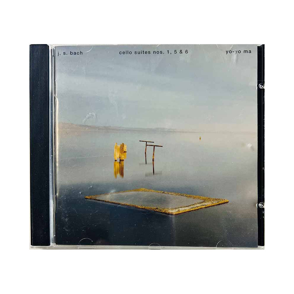 Johann Sebastian Bach, Yo-Yo Ma  CD Cello Suite Nos. 1 , 5 & 6  kansi EX levy EX Käytetty CD
