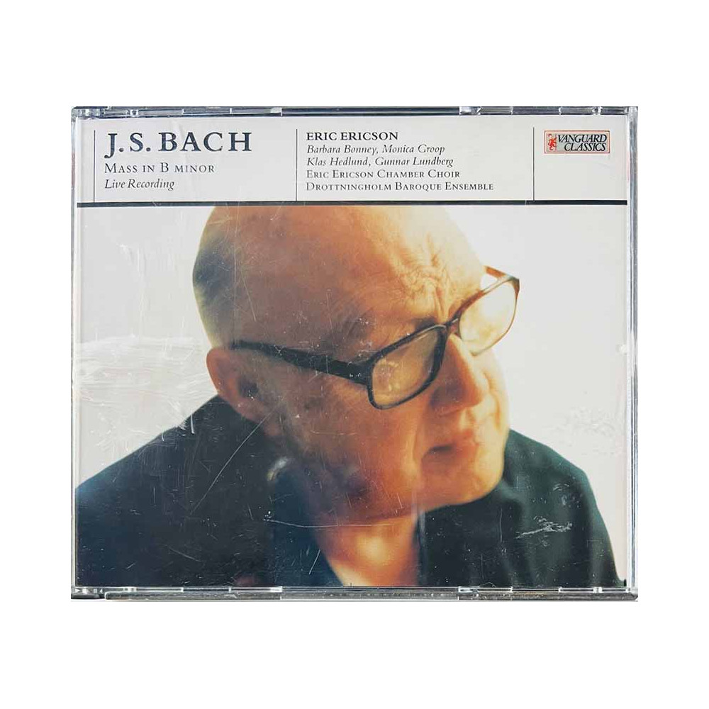 Bach Johann Sebastian, Eric Ericson CD Mass In B Minor 2CD  kansi EX- levy EX Käytetty CD