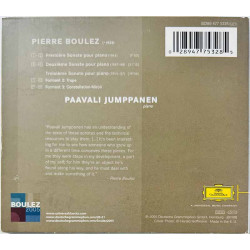Boulez - Paavali Jumppanen CD The Three Piano Sonatas  kansi EX- levy EX Käytetty CD