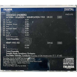 Lindberg Magnus, Esa-Pekka Salonen CD Action - Situation - Signification - Kraft  kansi EX- levy EX Käytetty CD