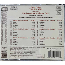Telemann Philipp Georg 1998 8.554132 Six Sonatas For Two Flutes, Op. 2 CD Begagnat