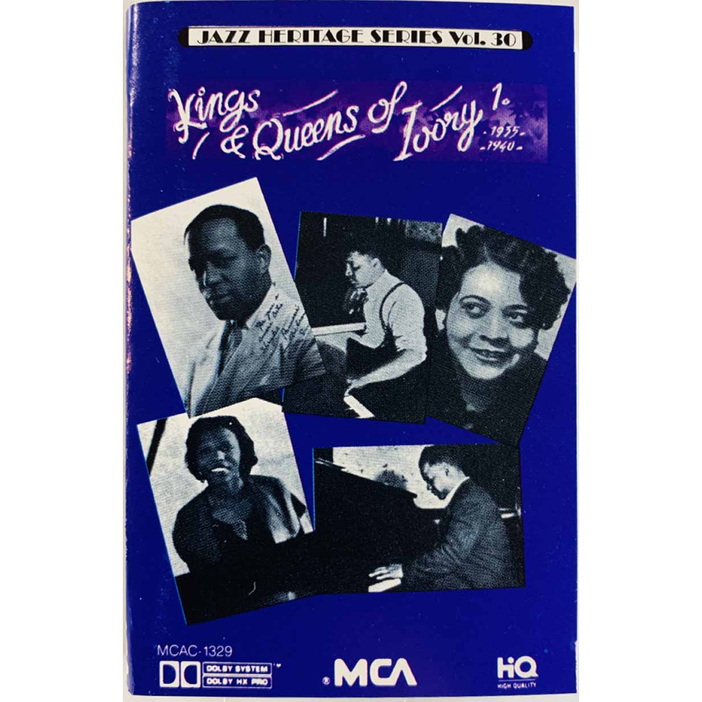 Meade Lewis, Cleo Brown, Pete Johnson: King and queens of ivory 1935-1940 kansipaperi EX , musiikkikasetin kunto EX käytetty kas
