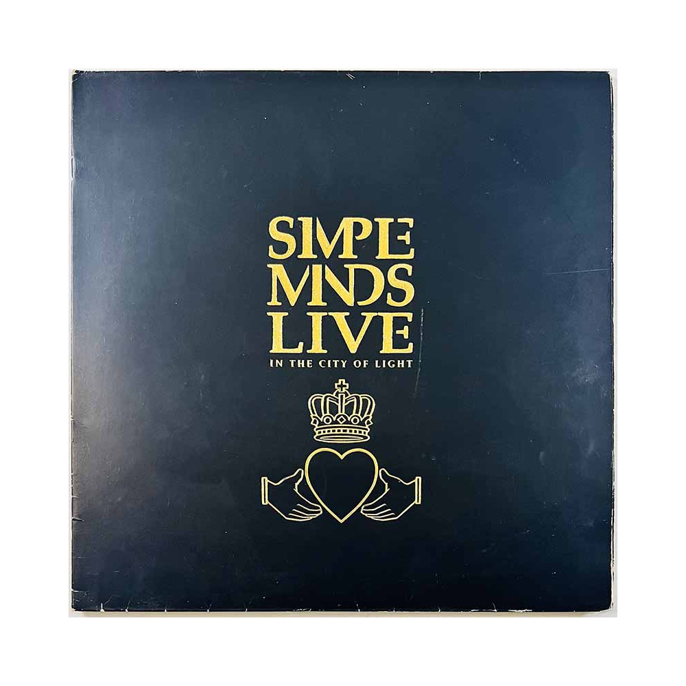 Simple Minds LP Live In The City Of Light 2LP  kansi VG levy VG+ Käytetty LP