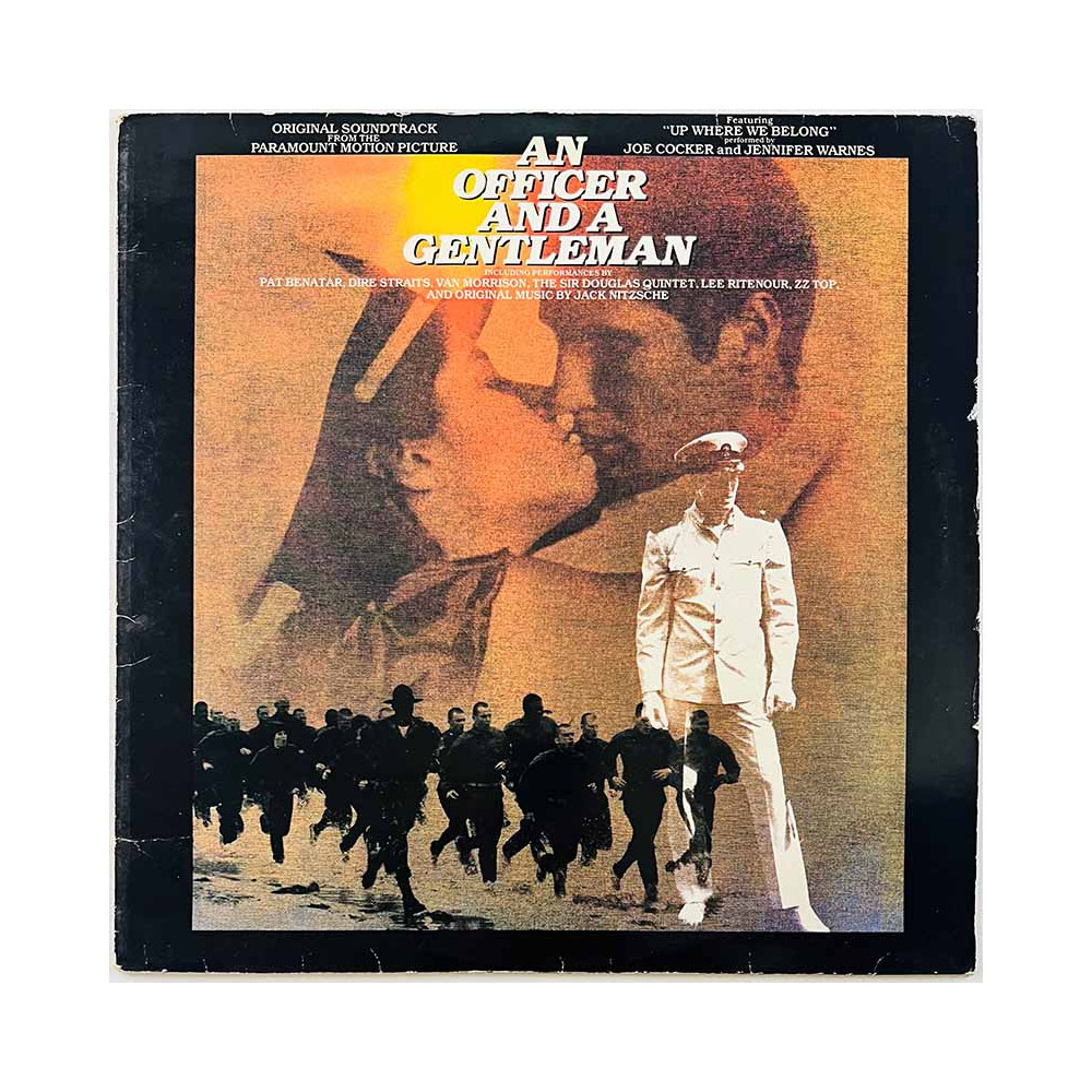 Dire Straits, ZZ Top, J. Nitsche LP An officer and a gentleman - Soundtrack  kansi VG- levy VG Käytetty LP