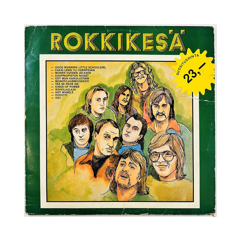 Kaseva, Royals, Kari Peitsamo, HEC LP Rokkikesä  kansi G levy G+ Käytetty LP