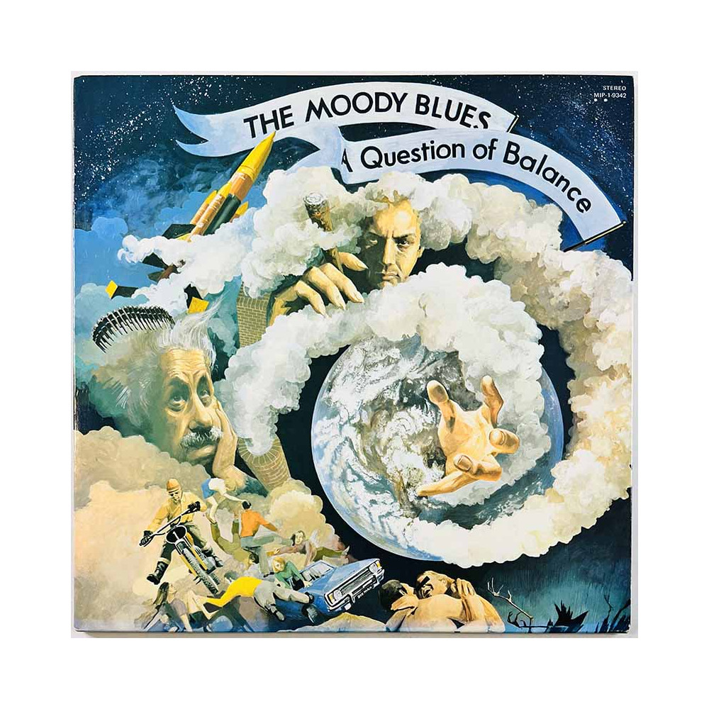 Moody Blues LP A Question of Balance  kansi EX levy VG+ Käytetty LP