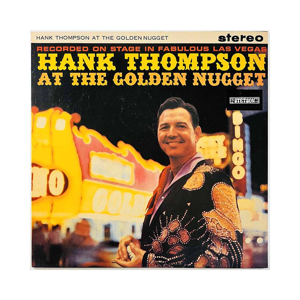 Thompson Hank LP Hank Thompson at the Golden Nugget  kansi EX levy EX Käytetty LP