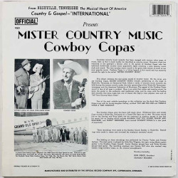 Cowboy Copas LP Mister Country Music  kansi VG+ levy EX Käytetty LP