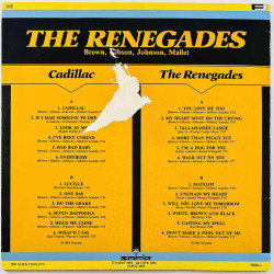 Renegades LP 2 alkuperäistä Cadillac / The Renegades 2LP  kansi G levy EX Käytetty LP