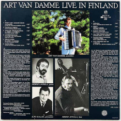 Art Van Damme LP Live in Finland  kansi EX levy EX Käytetty LP