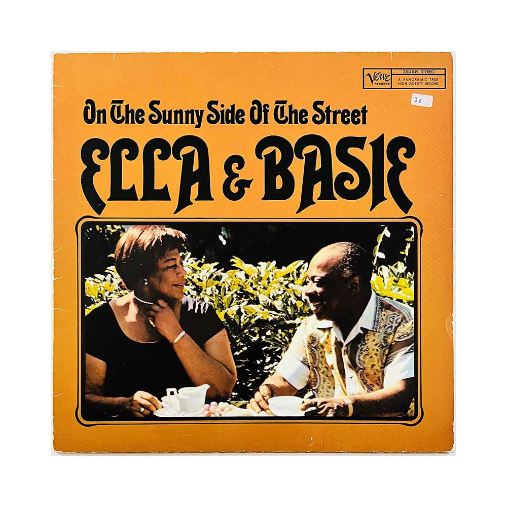 Ella & Basie LP On The Sunny Side Of The Street  kansi VG levy EX Käytetty LP