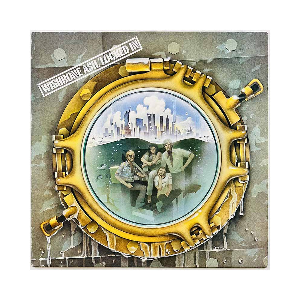 Wishbone Ash LP Locked in  kansi EX- levy EX Käytetty LP