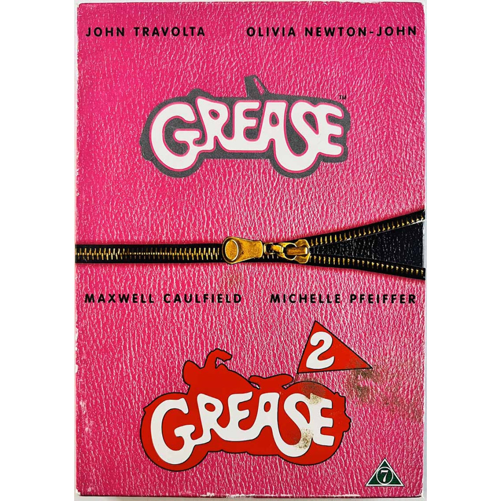 DVD - Elokuva 1977/1982  Grease + Grease 2 2DVD DVD Begagnat