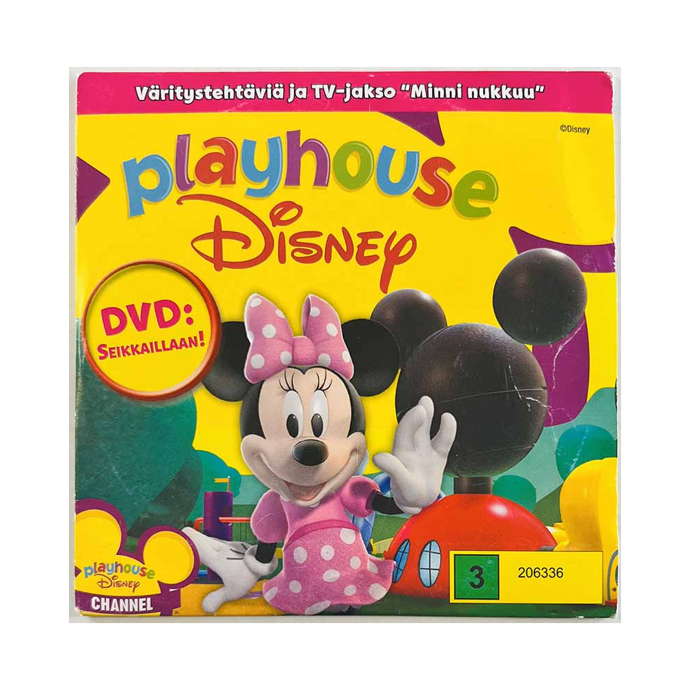 DVD - Väritystehtäviä ja TV-jakso DVD Minni nukkuu playhouse  kansi EX levy VG+ Käytetty DVD