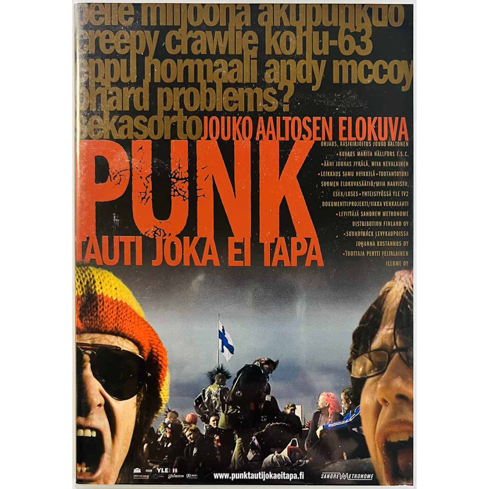DVD - Jouko Aaltosen elokuva 2008 FDVDS F3022 PUNK tauti joka ei tapa DVD Begagnat