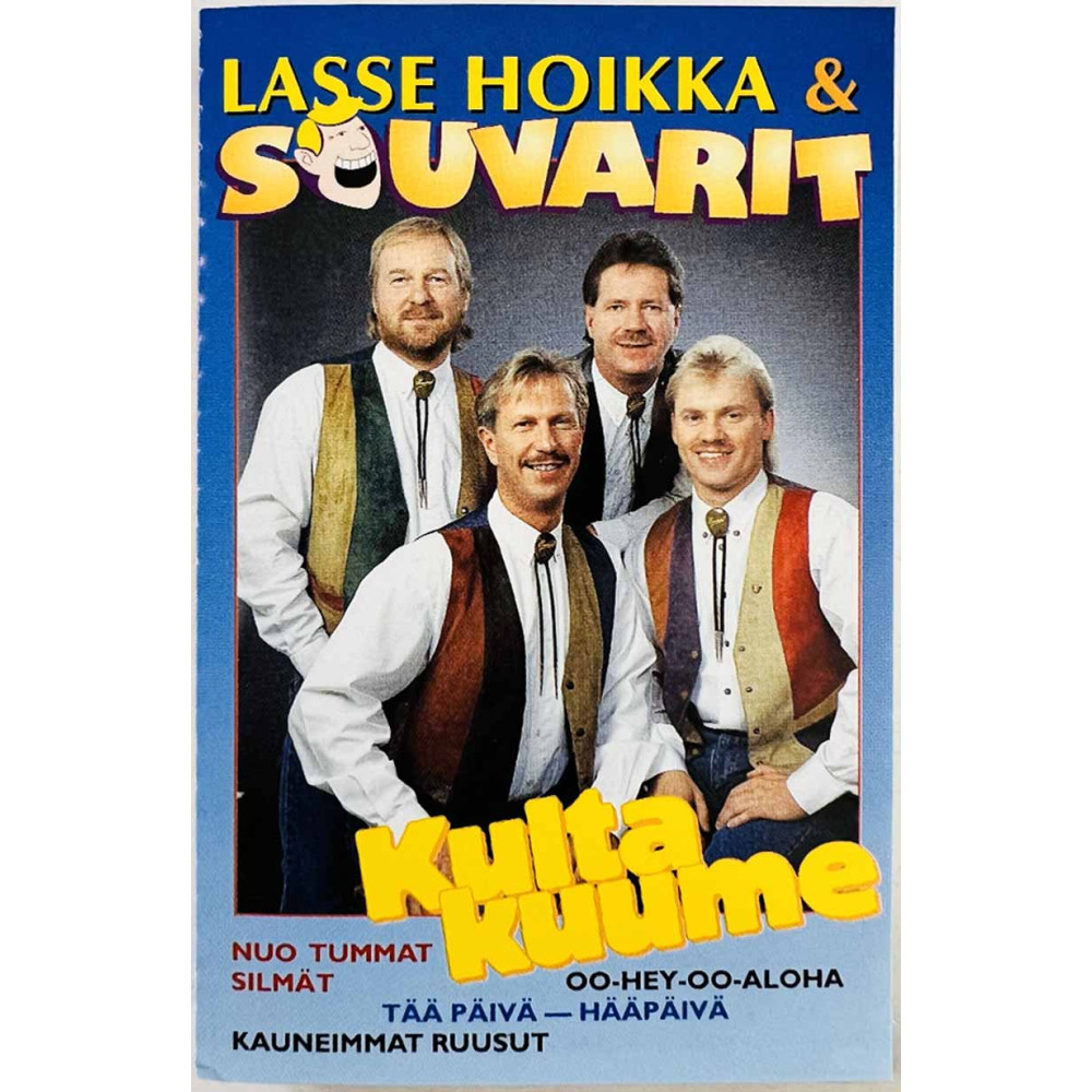 Laase Hoikka & Souvarit: Kultakuume kansipaperi EX , musiikkikasetin kunto EX käytetty kasetti