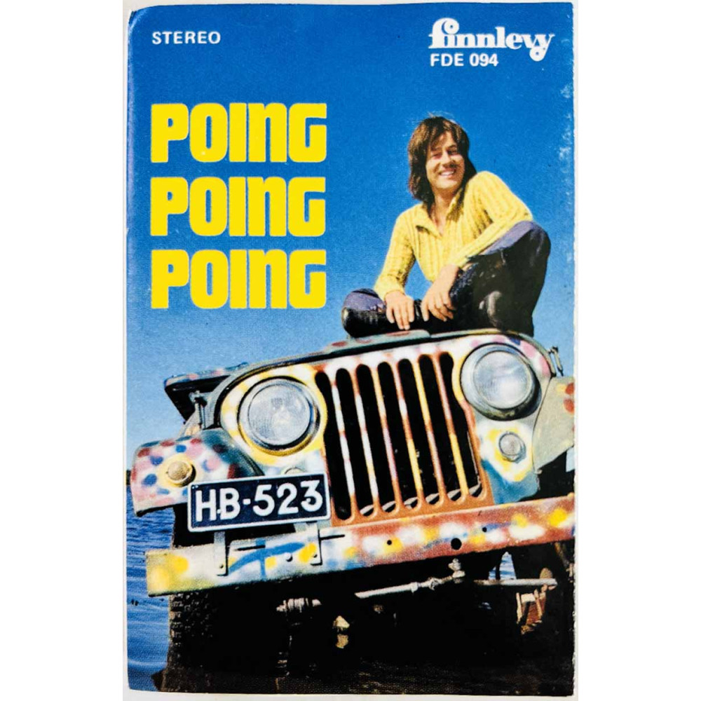 Irwin Goodman: Poing Poing Poing, vika: talla puuttuu kansipaperi VG , musiikkikasetin kunto VG käytetty kasetti