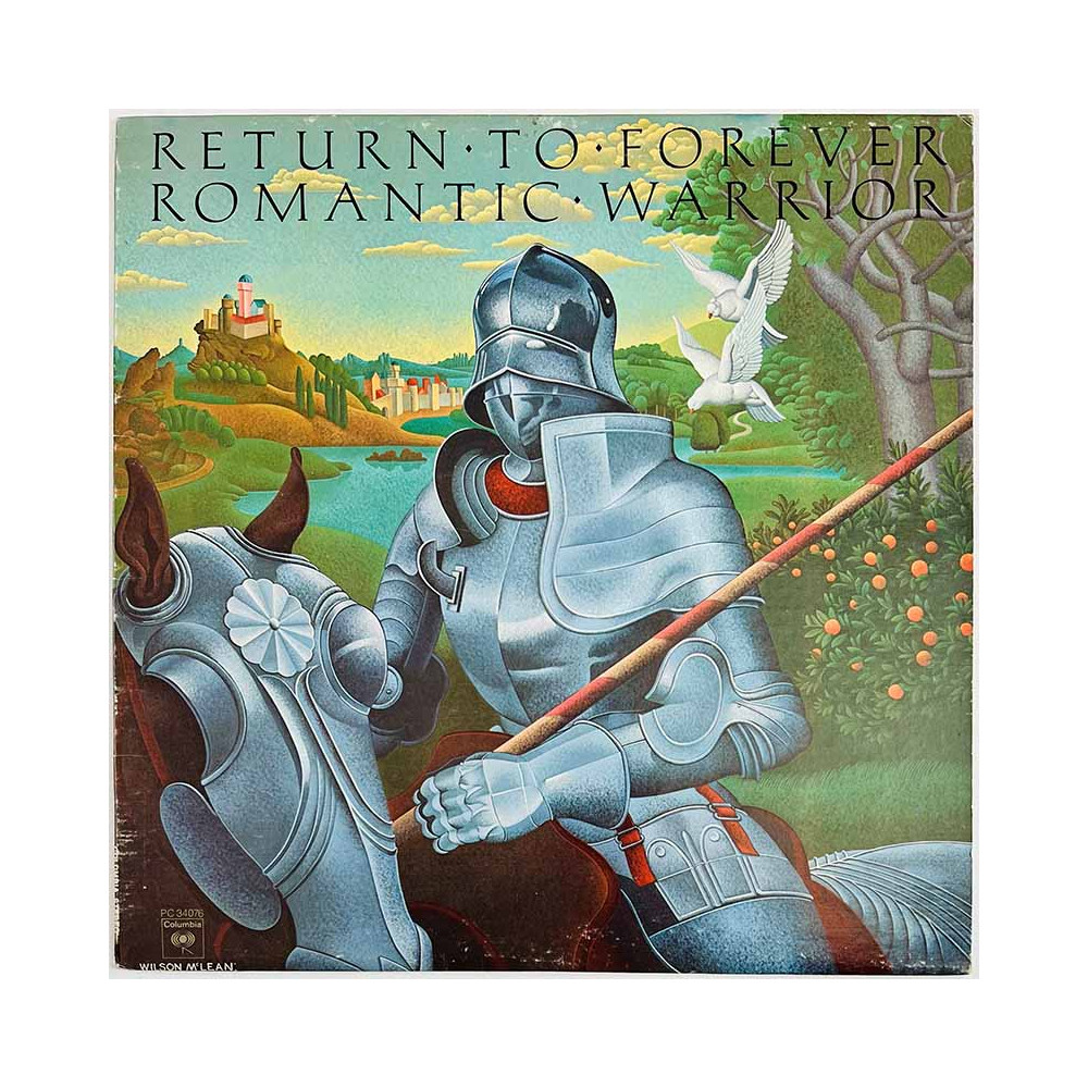 Return To Forever LP kansi Romantic Warrior  kansi EX- kansi ilman levyä