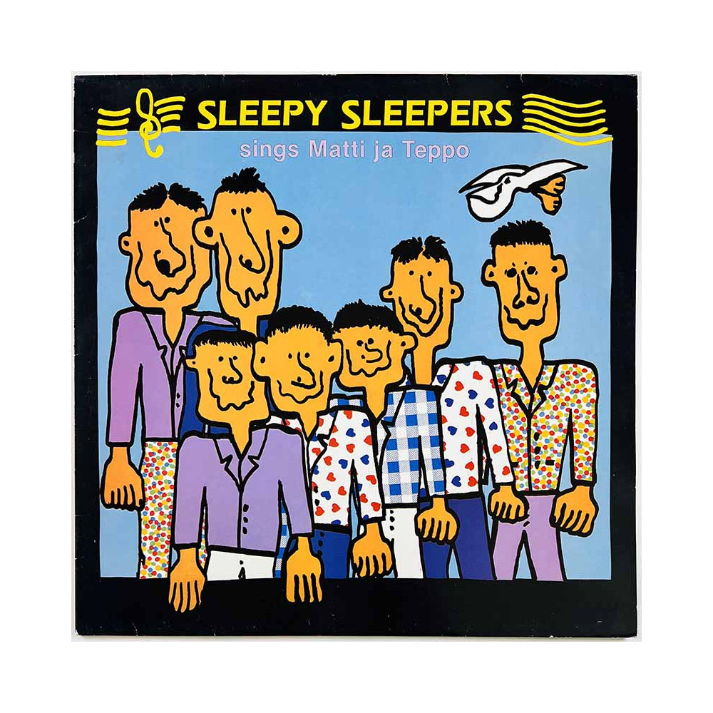 Sleepy Sleepers LP kansi Sings Matti ja Teppo  kansi VG+ kansi ilman levyä