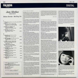 Sibelius Jean LP kansi Cello/Piano  kansi VG- kansi ilman levyä