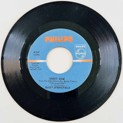 Springfield Dusty Käytetty 7” ei kuvakantta Sweet Ride / No Stranger Am I  kansi Ei kuvakantta levy EX- käytetty vinyylisingle