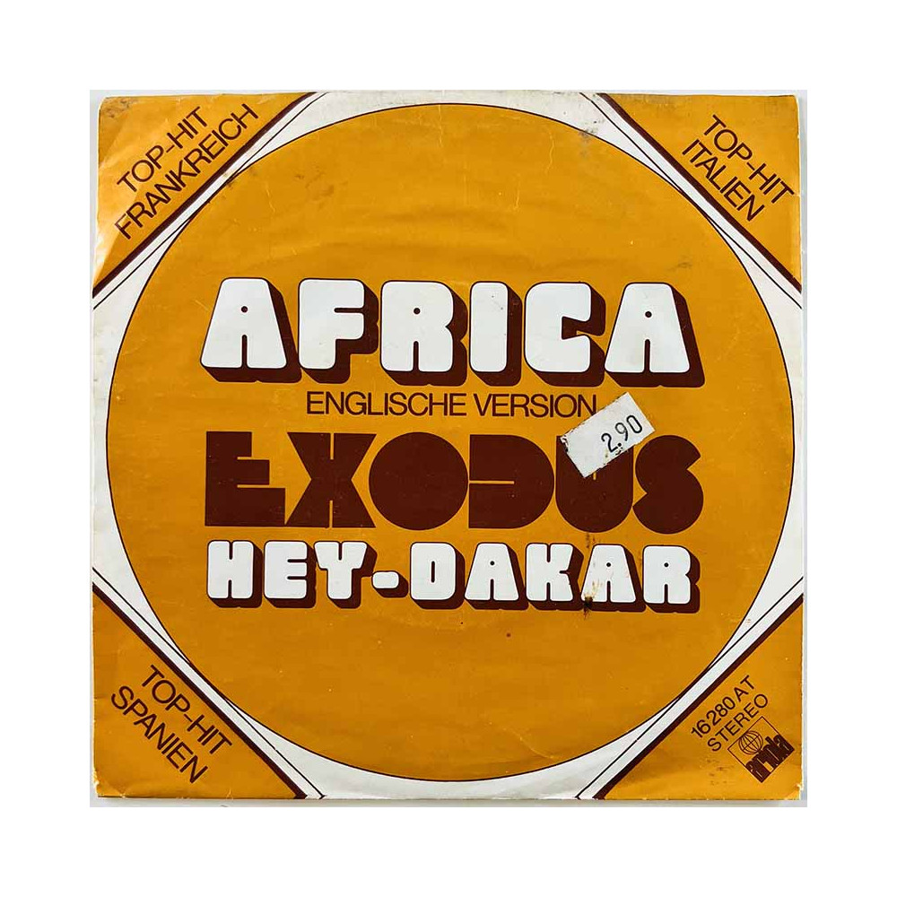 Exodus 1975 16 280 AT Africa (englische version) / Hey Dakar begagnad singelskiva